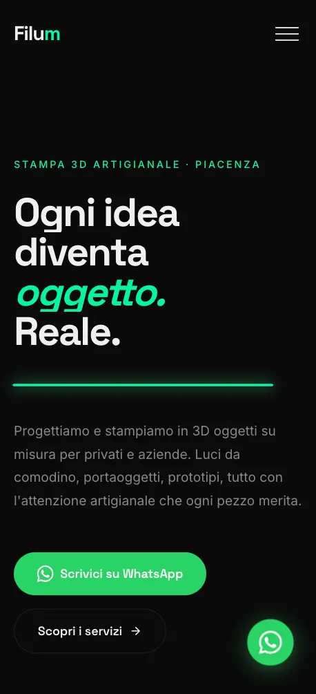 Anteprima mobile del sito Filum