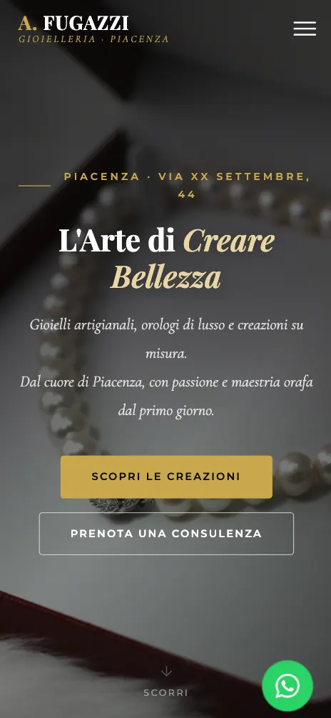 Anteprima mobile del sito Fugazzi Agostino Gioielleria