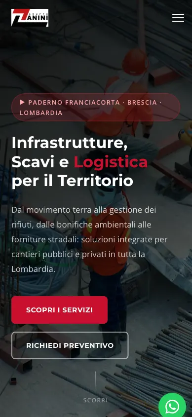 Anteprima mobile del sito Gruppo Zanini / Inertika